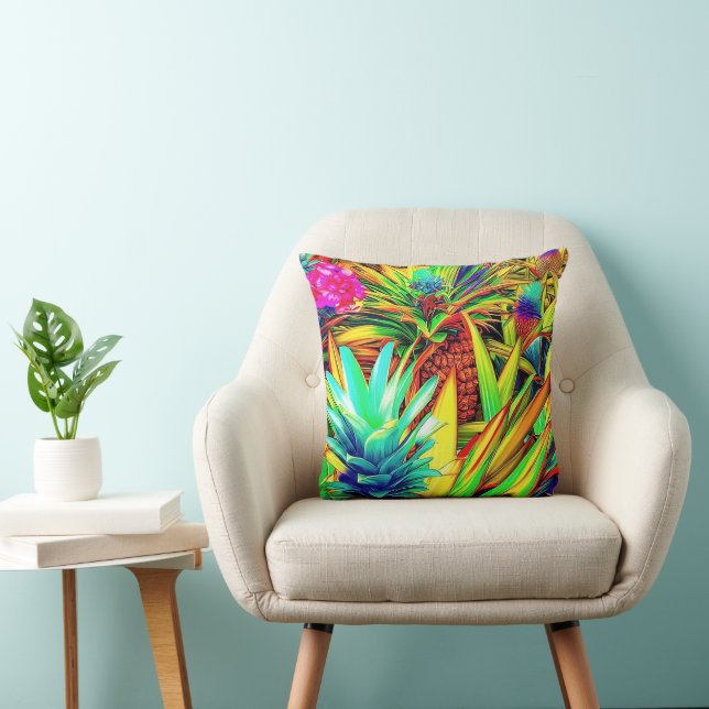 COLORFUL PINEAPPLE  PATTERNS  CUSHION (Chair)