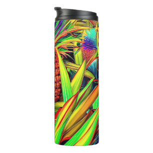 COLORFUL PINEAPPLE PATTERNS THERMAL TUMBLER