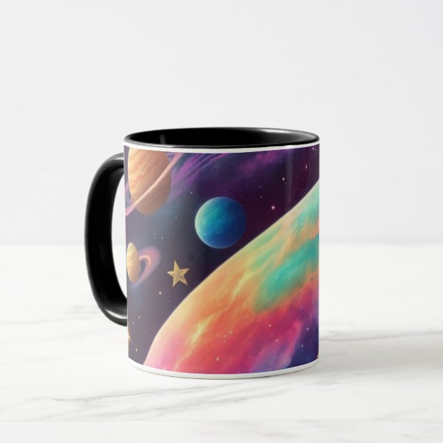 Colorful Planets  Mug (Front Left)