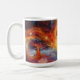 Colorful Planets Space Galaxy Background Coffee Mug