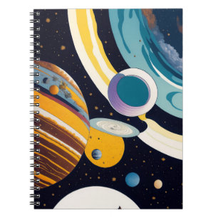 Colorful Planets Space Notebook