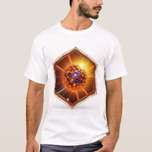 Colorful Plasma Ball Emitting Rays T-Shirt