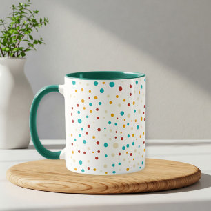 Colorful Polka Dot Modern Mug – Bright & Cheery