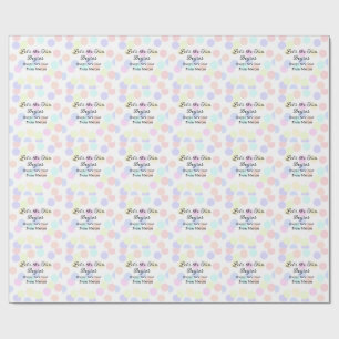 Colorful polka dots let's the fun begins new year wrapping paper