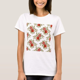Colorful Pomegranate Pattern T-Shirt – Red Frui