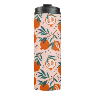 Colorful Pomegranate Pattern Thermal Tumbler
