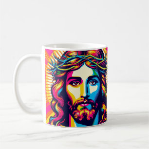 Colorful pop art Jesus mug! Coffee Mug