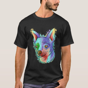 Colorful Pop Art Portrait Chihuahua Dog Mom Mother T-Shirt