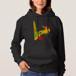 Colorful Pop Portrait Mountaineering Canyoning Hoodie