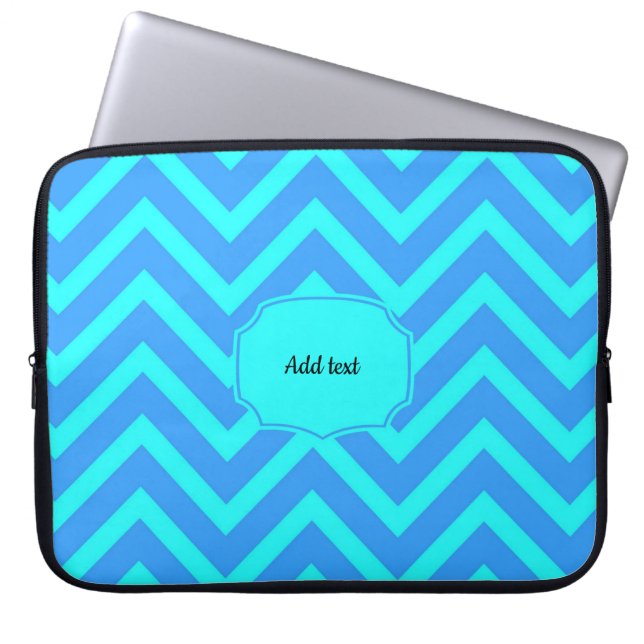 Colorful popular zigzag design laptop sleeve (Front)