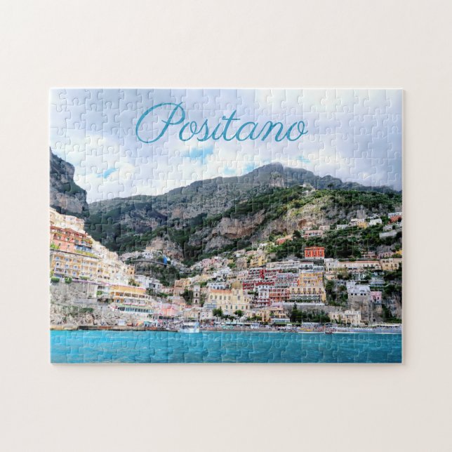 Colorful Positano village on Amalfi Coast Italy Jigsaw Puzzle (Horizontal)