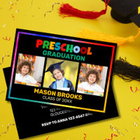 COLORFUL PRESCHOOL GRADUATE PHOTO COLLAGE