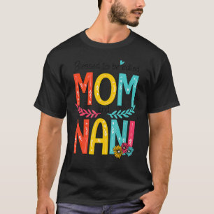 Colorful Print Sunflowers Blessed To Be Called Mom T-Shirt