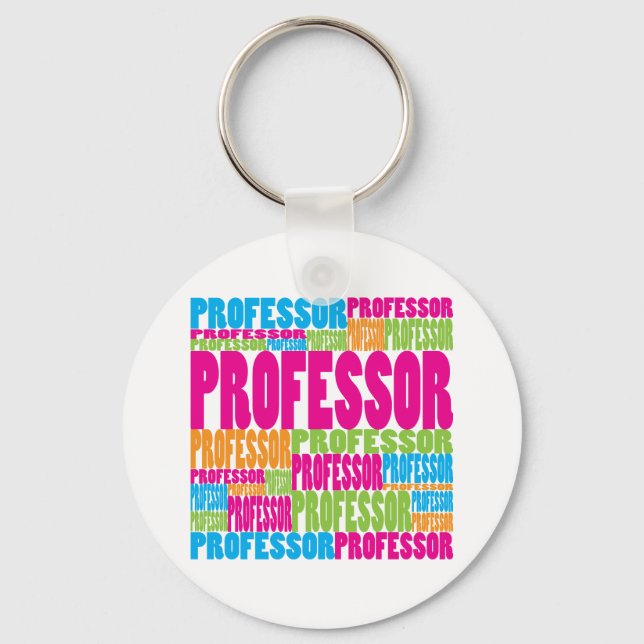Colorful Professor Key Ring (Front)