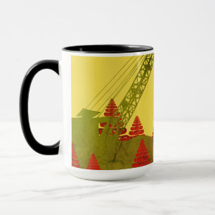 COLORFUL PROUD TO BE OPERATING ENGINEER CRANE MUG