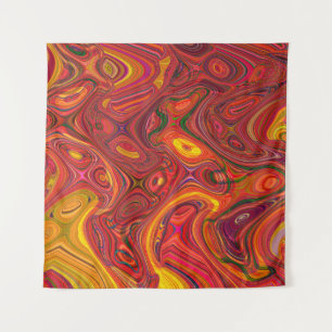 Colorful psychedelic background made of interweavi tapestry