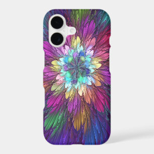 Colorful Psychedelic Flower Abstract Fractal Art