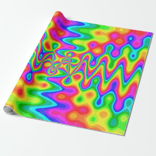 Colorful Psychedelic Wrapping Paper