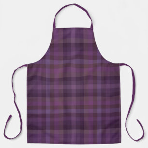 Colorful Purple Tone Colors Of The Year Checkered  Apron