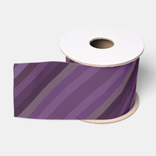 Colorful Purple Tone Colors Of The Year Stripes Grosgrain Ribbon