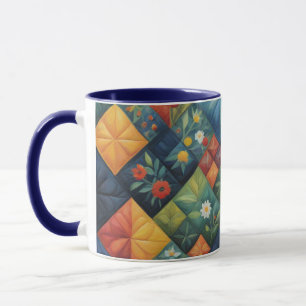Colorful Quilting Pattren - Quilting Lover Mug