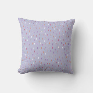 colorful rain pattern cushion