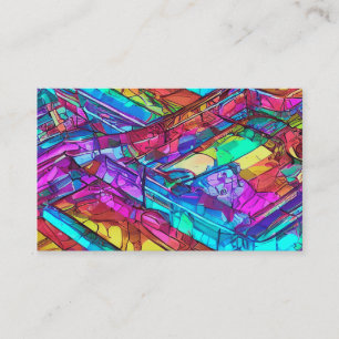 Colorful Rainbow Colors Business Card