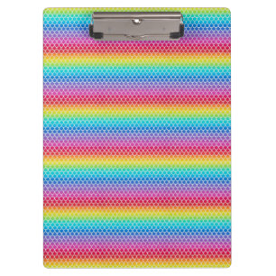 Colorful Rainbow Mermaid  Clipboard