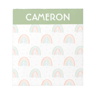 Colorful Rainbow Polka Dot Pattern Notepad