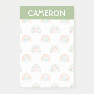 Colorful Rainbow Polka Dot Pattern Post-it Notes