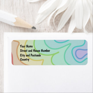 Colorful Rainbow Pride Address Return Label