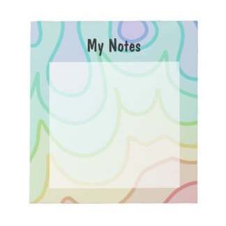 Colorful Rainbow Pride Wiggle Notepad