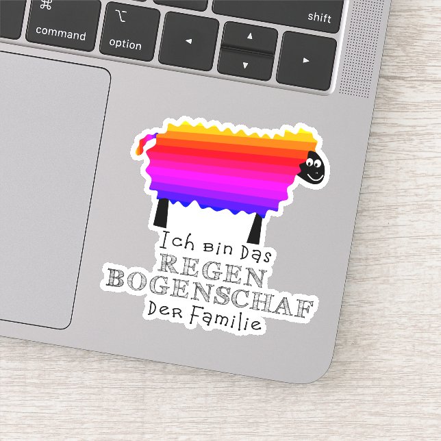 Colorful Rainbow Sheep (Detail)