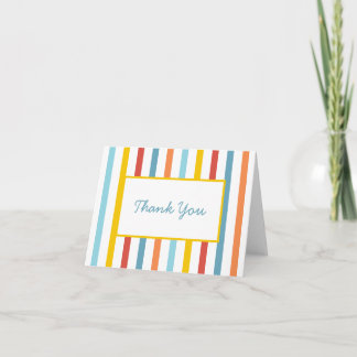 Colorful Rainbow Thank You Card
