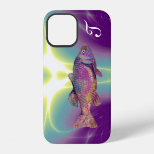 COLORFUL RAINBOW TROUT Monogram iPhone 12 Case