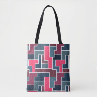 colorful rectangles tote bag