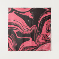 Colorful red marble ink paper textures on white ba
