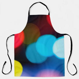 colorful (red sky artic an yellow color) blurred b apron