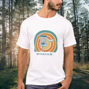 Colorful Retro Disc Golf T-Shirt
