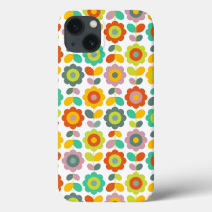 Colorful Retro Flower iPhone 13 Case