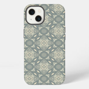 Colorful retro pattern background 5 iPhone case