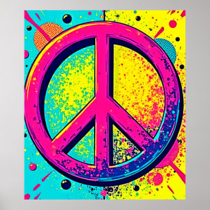 Colorful Retro Peace Sign