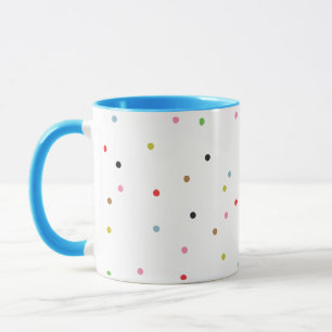 COLORFUL retro polka dot CHRISTMAS modern holiday Mug