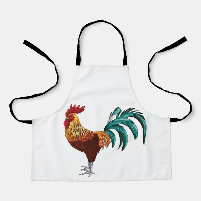 COLORFUL ROOSTER APRON (Front)