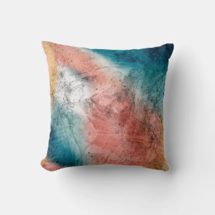 Colorful Rustic Metal Textures Cushion
