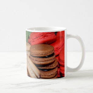 Colorful sandwich cookies coffee mug