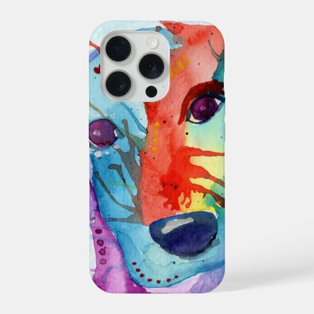 Colorful Sausage Dog  iPhone Case (Back)