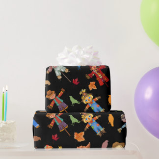 COLORFUL SCARECROW WRAPPING PAPER