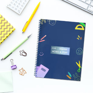 Colorful school supplies Notebook