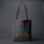 Colorful Science Symbols Chemistry Physics Tote Bag<br><div class="desc">Colorful Laboratory Science Symbols Chemistry Physics. Physicist Chemist Scientist Art.</div>